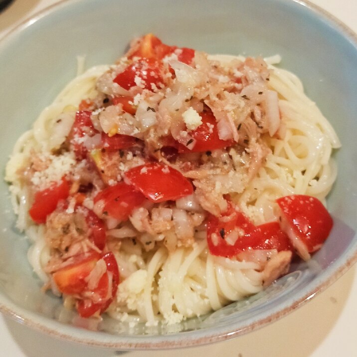 イタリアン☆ツナトマそうめん